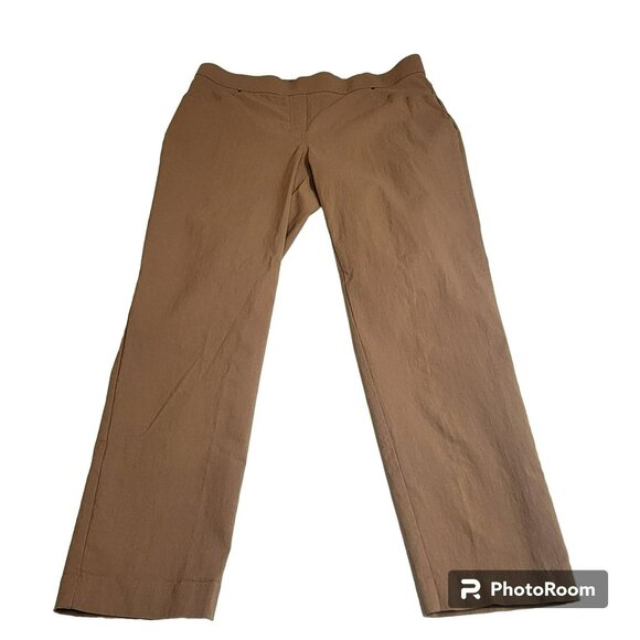 89th & Madison Pants,Women PL, Brown, Ankle Length, Pull On, Pockets, Comfy, EUC - Picture 3 of 12